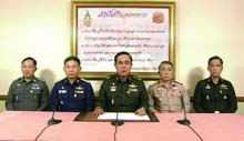 泰国军方宣布政变接管国家